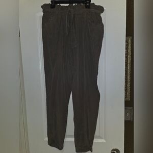 Thread & Supply Army Green Paper Bag Pants NWOT